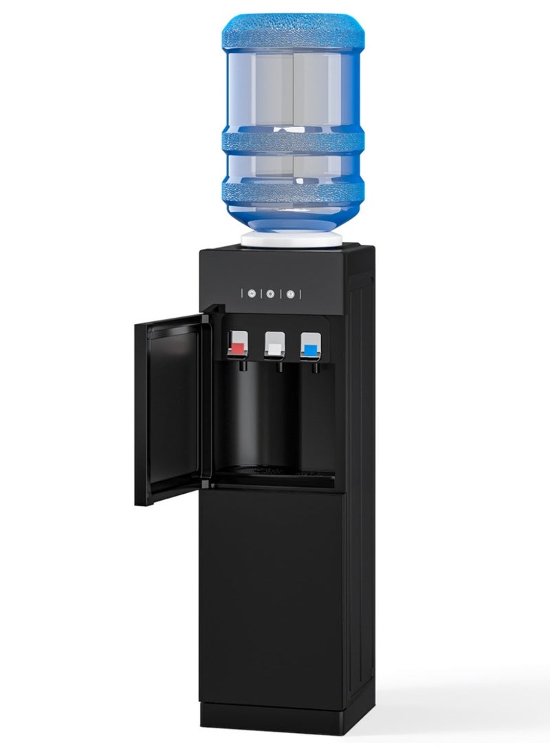 NEWLAN Multitemperature Water Cooler with Double-Sealed Storage, 3 Temperature Settings - Hot, Cold & Ambient Water, Space-Saving Design & Quiet 35dB Operation for Home & Office - Image 1